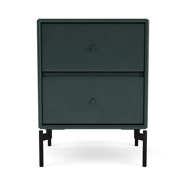 Montana Drift Drawer Module With Legs, Black Jade/Black