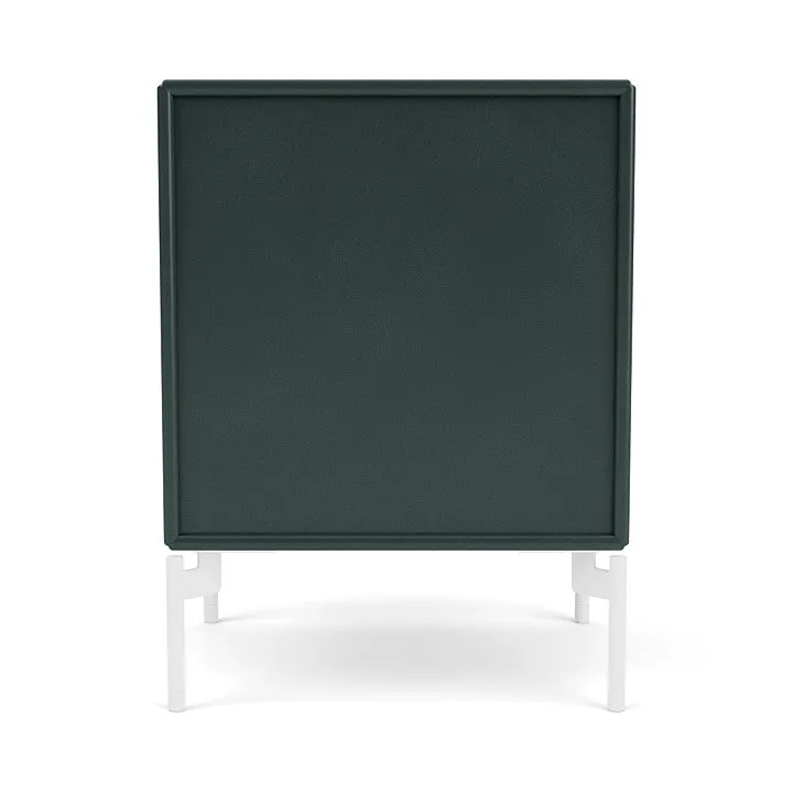 Montana Drift Drawer Module With Legs, Black Jade/Snow White