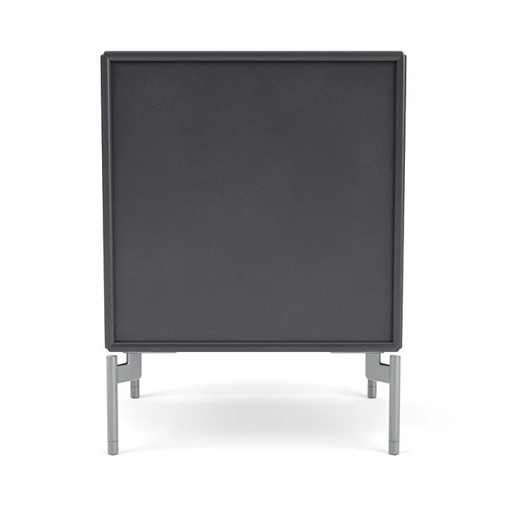 Montana Drift Drawer Module With Legs, Carbon Black/Matt Chrome