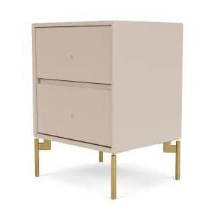 Montana Drift Drawer Module With Legs, Clay/Brass
