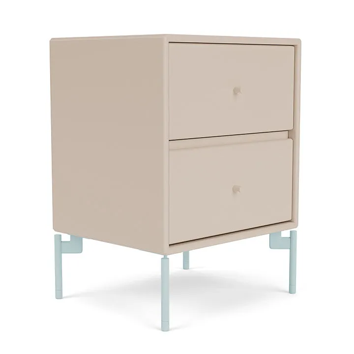 Montana Drift Drawer Module With Legs, Clay/Flint