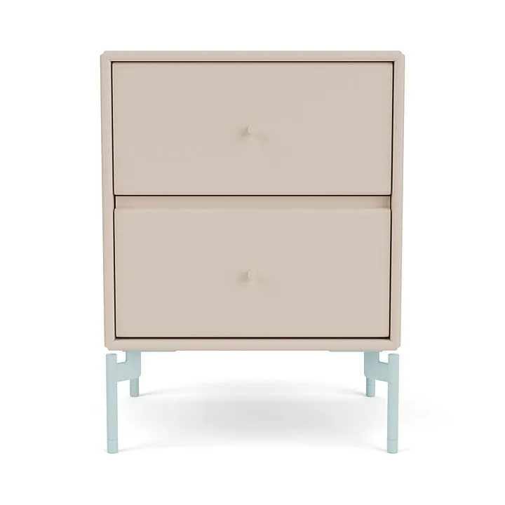 Montana Drift Drawer Module With Legs, Clay/Flint