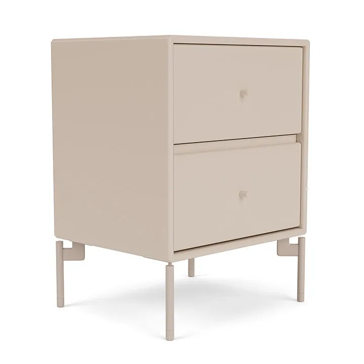 Montana Drift Drawer Module With Legs, Clay/Mushroom