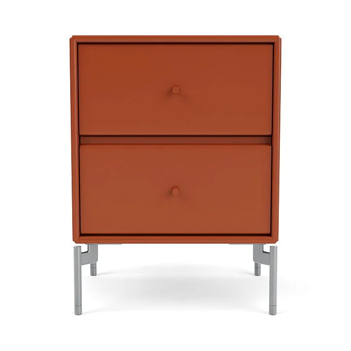 Montana Drift Drawer Module With Legs, Hokkaido/Matt Chrome