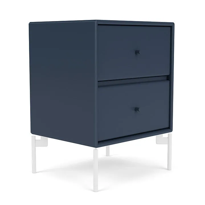 Montana Drift Drawer Module With Legs, Juniper/Snow White