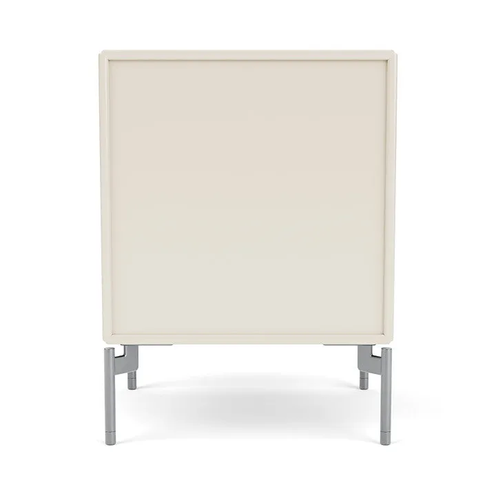 Montana Drift Drawer Module With Legs, Oat/Matt Chrome