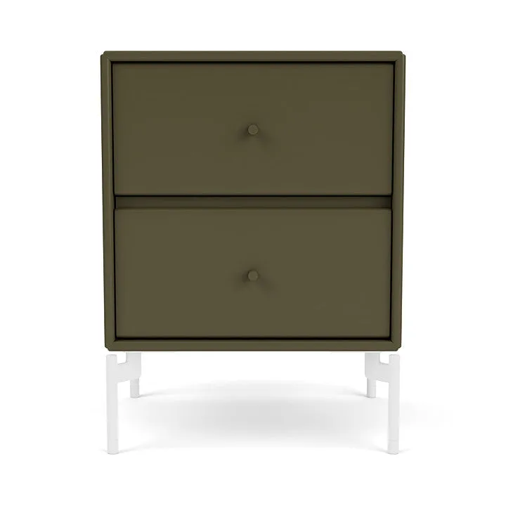 Montana Drift Drawer Module With Legs, Oregano/Snow White