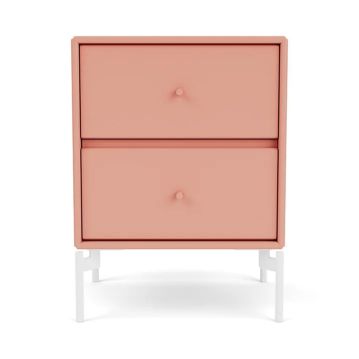Montana Drift Drawer Module With Legs, Rhubarb/Snow White