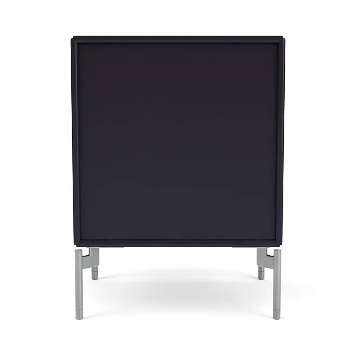Montana Drift Drawer Module With Legs, Shadow/Matt Chrome