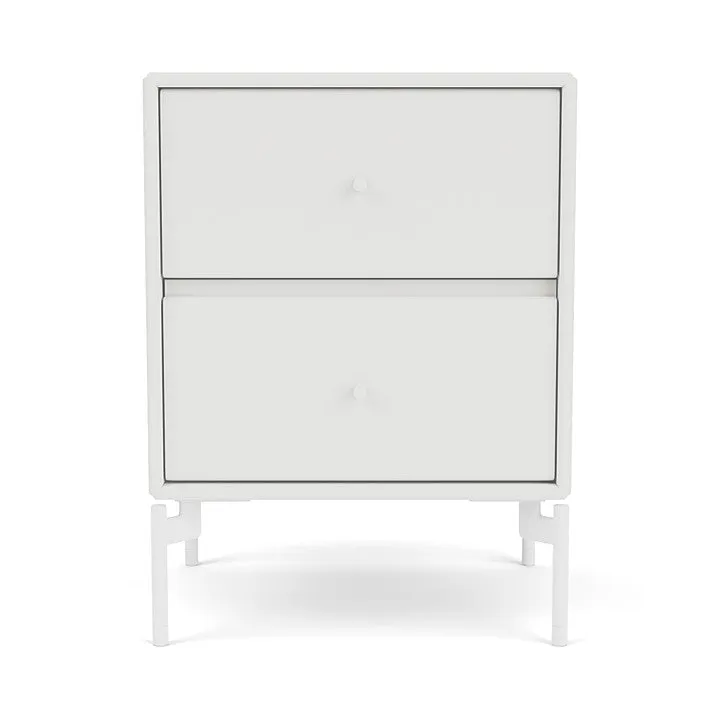 Montana Drift Drawer Module With Legs, White/Snow White