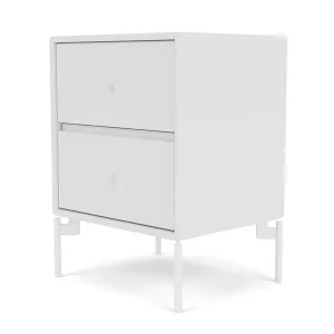 Montana Drift Drawer Module With Legs, White/Snow White
