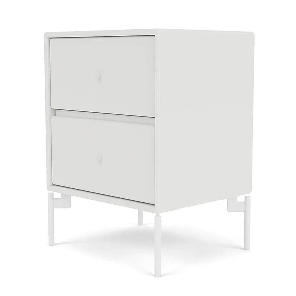 Montana Drift Drawer Module With Legs, White/Snow White