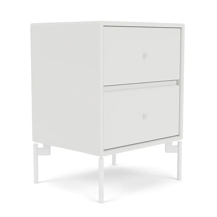 Montana Drift Drawer Module With Legs, White/Snow White