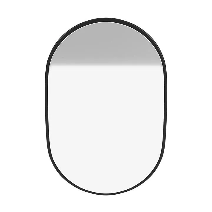 Montana Look Oval Mirror, Black