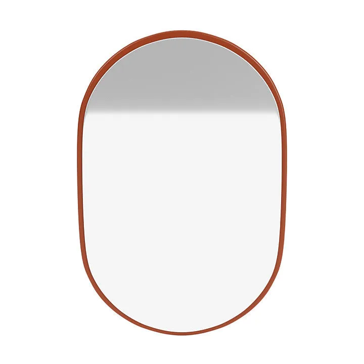 Montana Look Oval Mirror, Hokkaido Brown