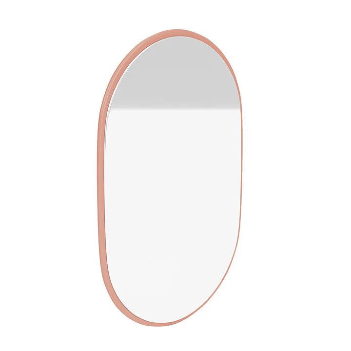 Montana Look Oval Mirror, Rhubarb Red