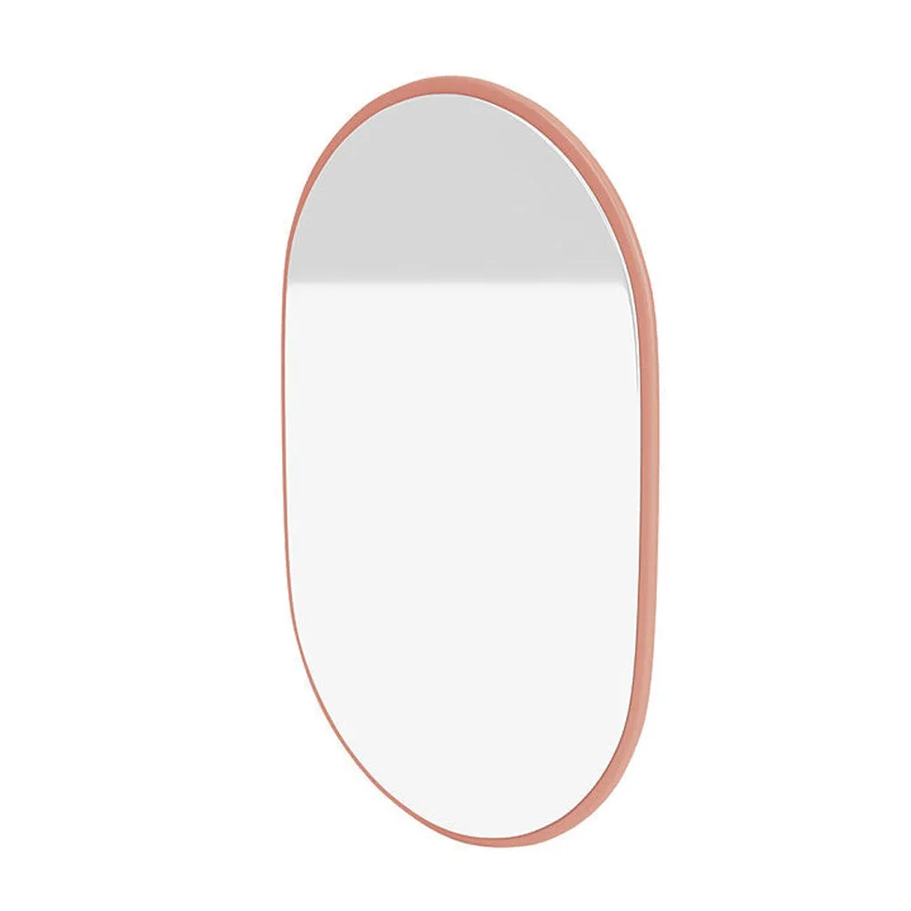 Montana Look Oval Mirror, Rhubarb Red