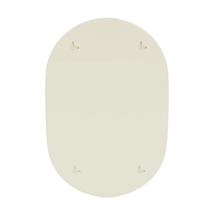 Montana Look Oval Mirror, Vanilla White