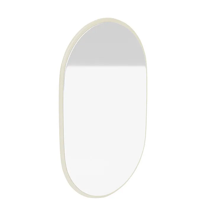Montana Look Oval Mirror, Vanilla White