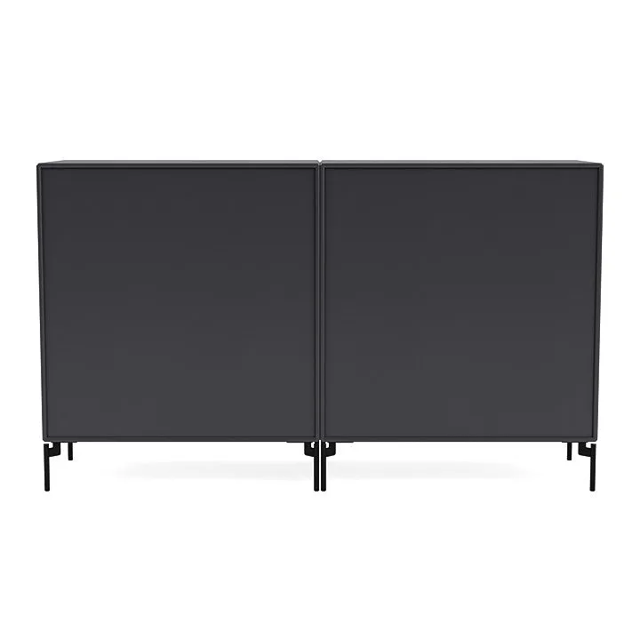 Montana Pair Classic Sideboard With Legs, Anthracite/Black