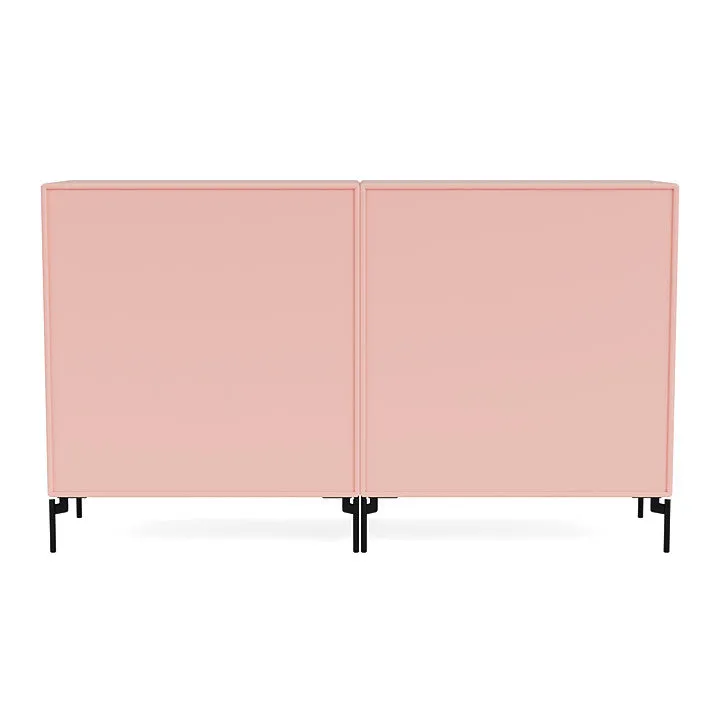 Montana Pair Classic Sideboard With Legs, Ruby/Black
