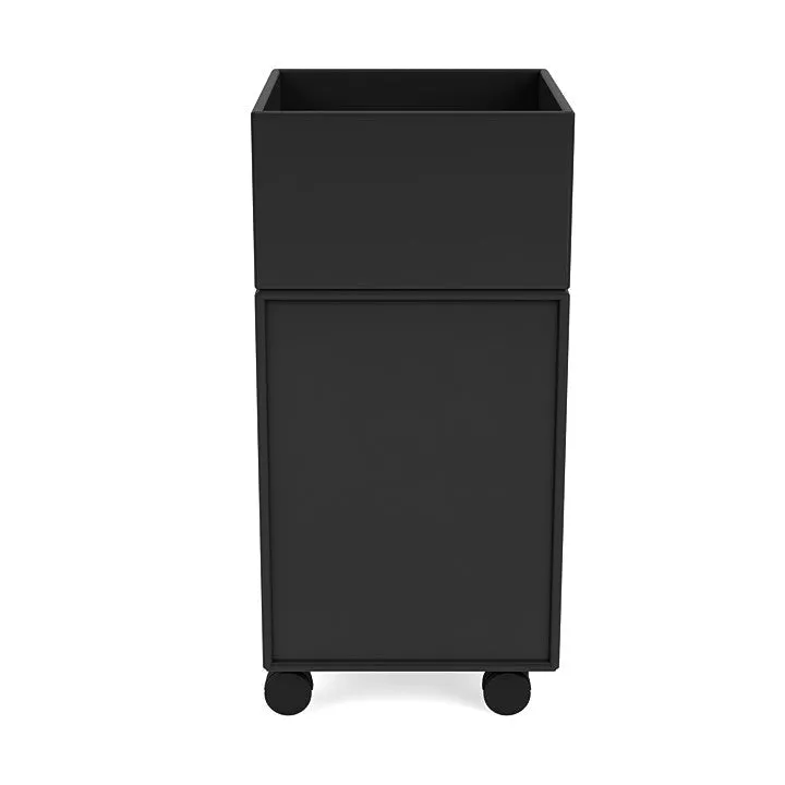 Montana Runner Office Unit On Castors, Black