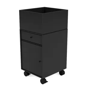 Montana Runner Office Unit On Castors, Black