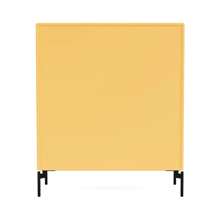 Montana Show Bookcase With Legs, Acacia/Black