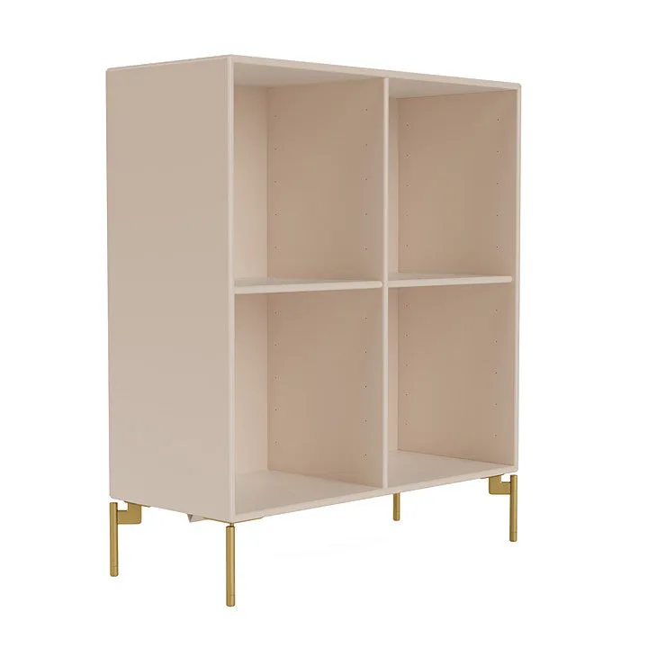 Montana Show Bookcase With Legs, Clay/Brass