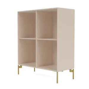 Montana Show Bookcase With Legs, Clay/Brass