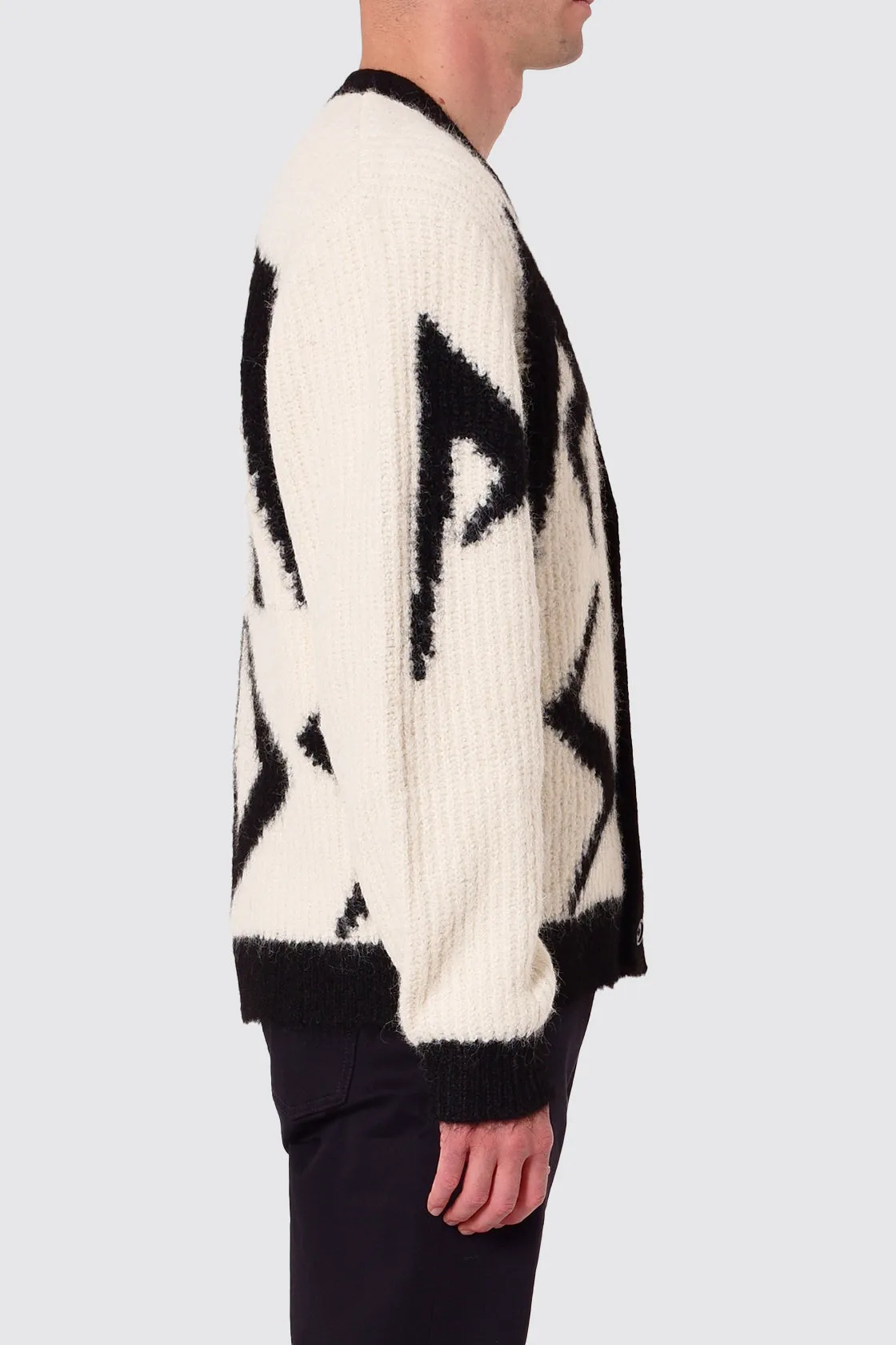 Neuw Fuzzy Cardigan Black
