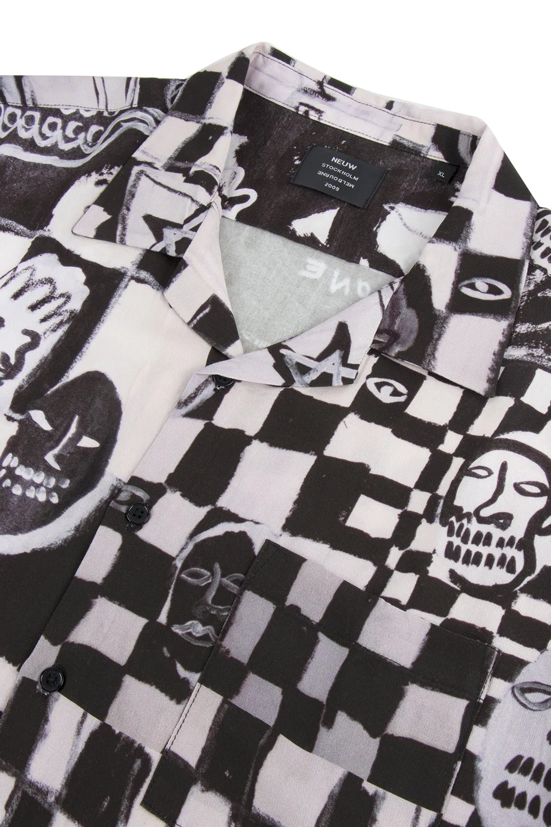 Neuw Pino Art Short Sleeve Shirt Black Art