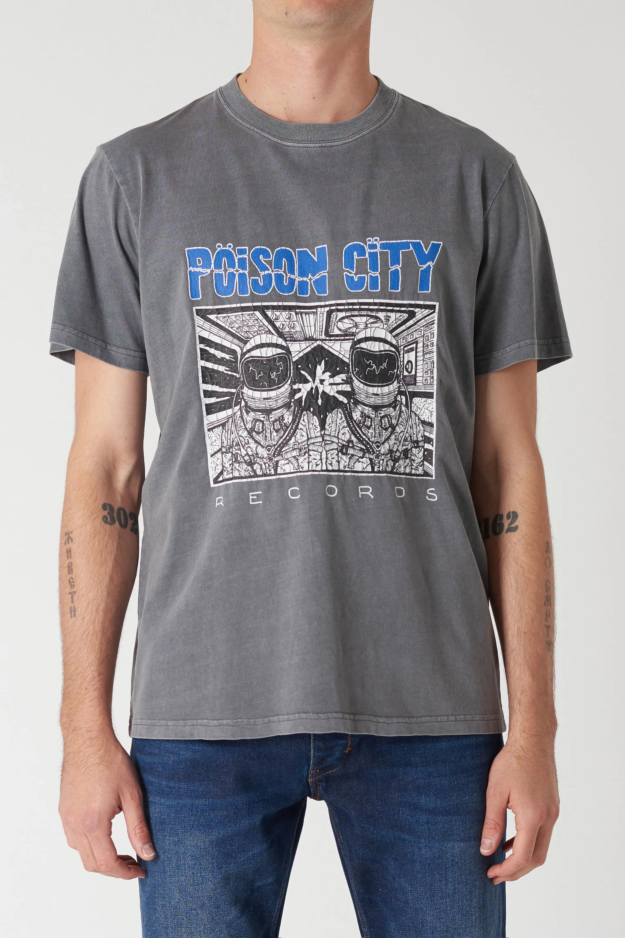 Neuw Poison City Band Tee Graphite