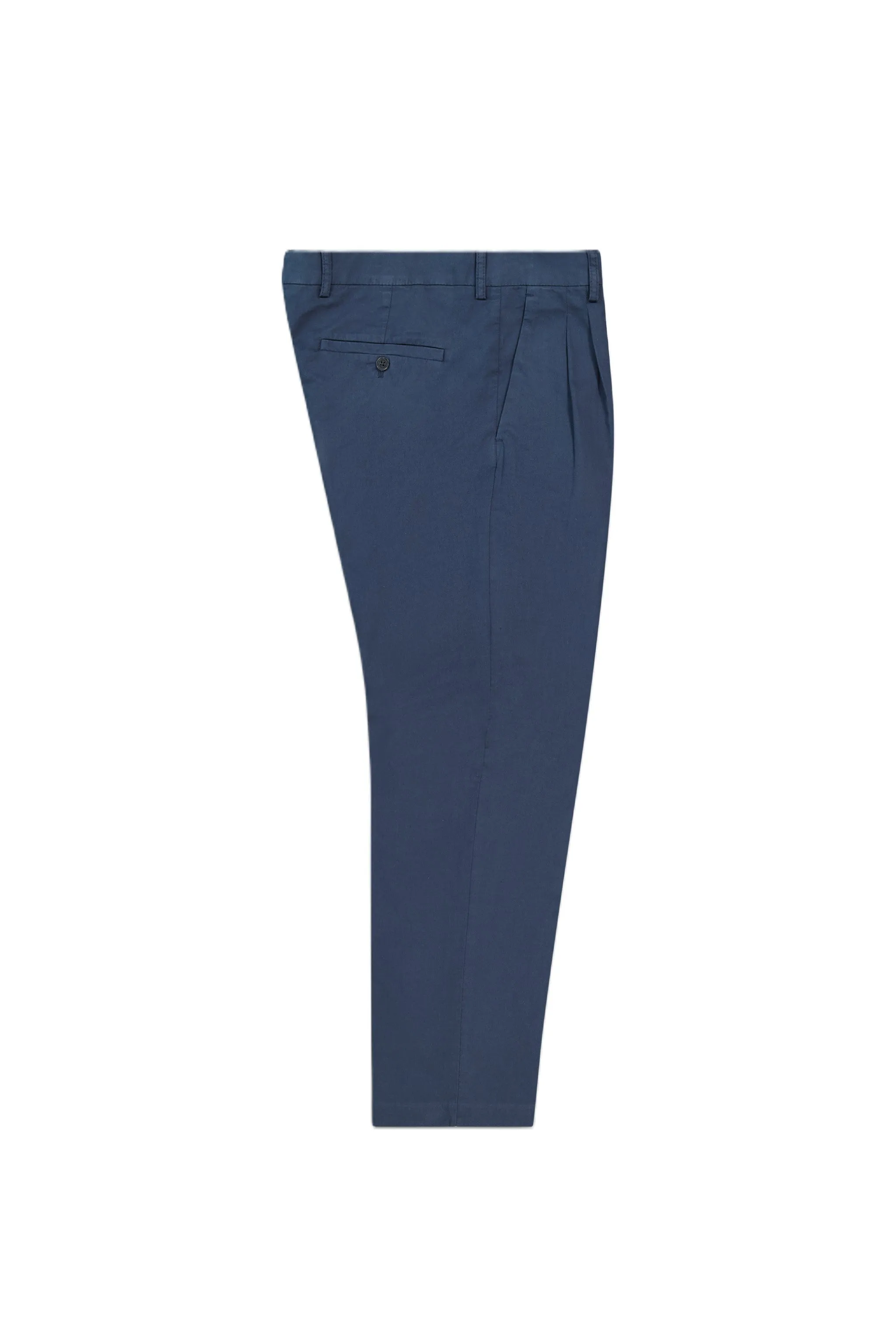 NN07 1803 Fritz Pleated Taper Trouser L32 Navy Blue