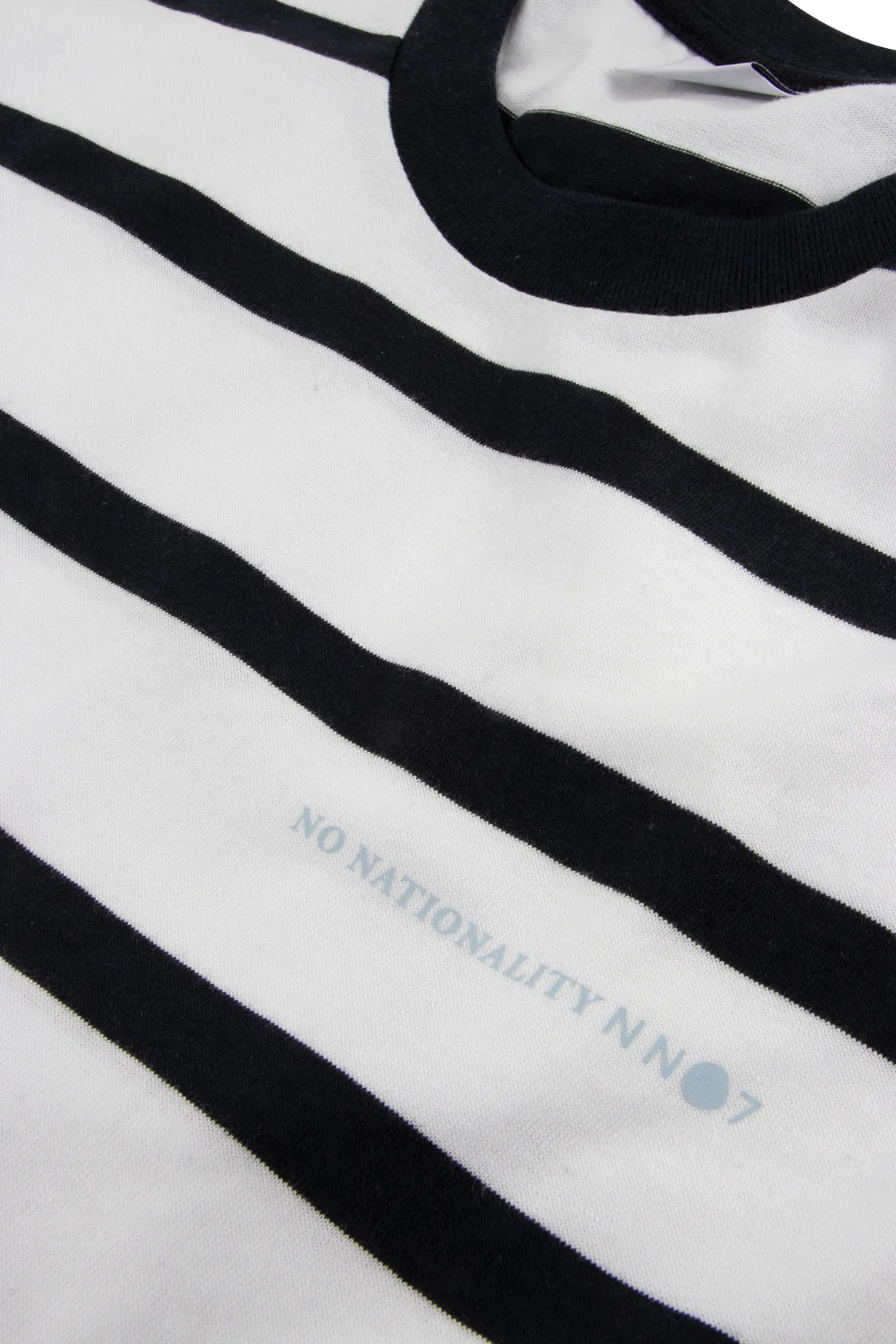 NN07 Aspen Stripe Tee Blue