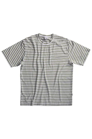 NN07 Kurt Tee Green Stripe