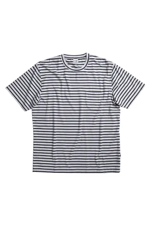 NN07 Kurt Tee Navy Stripe