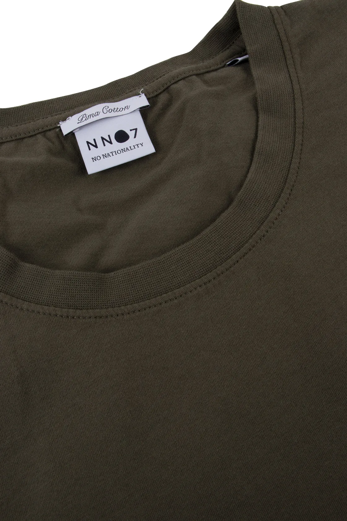 NN07 Pima Crew Neck Tee Green