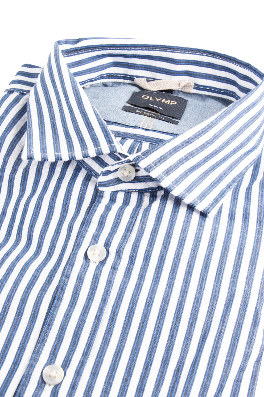 Olymp Casual Modern Fit LS Shirt Blue