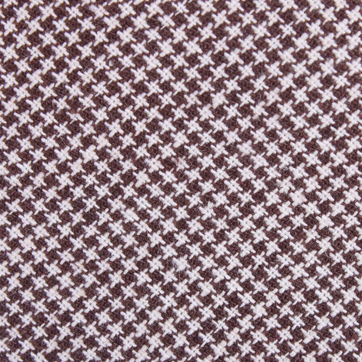 Otaa Brown Houndstooth Linen Pkt Square