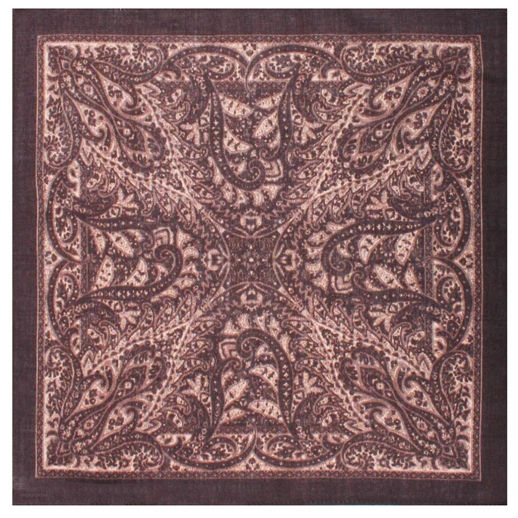 Otaa King Cool Brown Wool Pkt Square