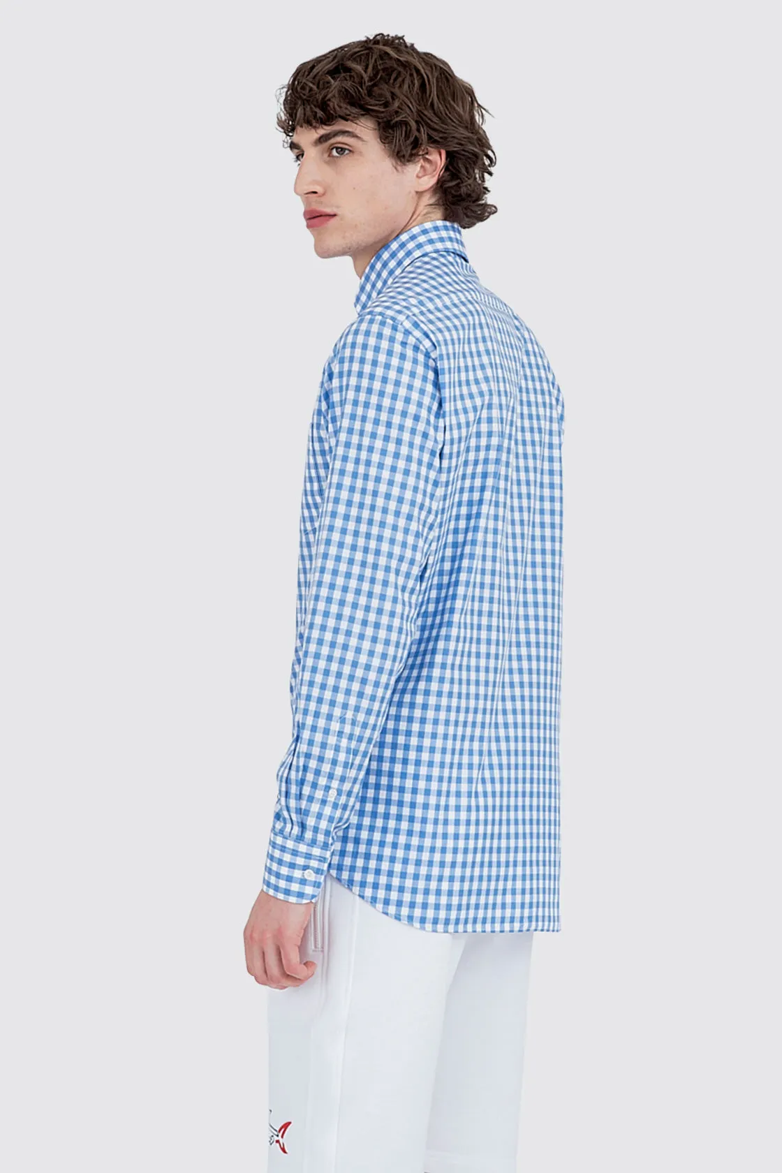 Paul & Shark Check Shirt Light Blue