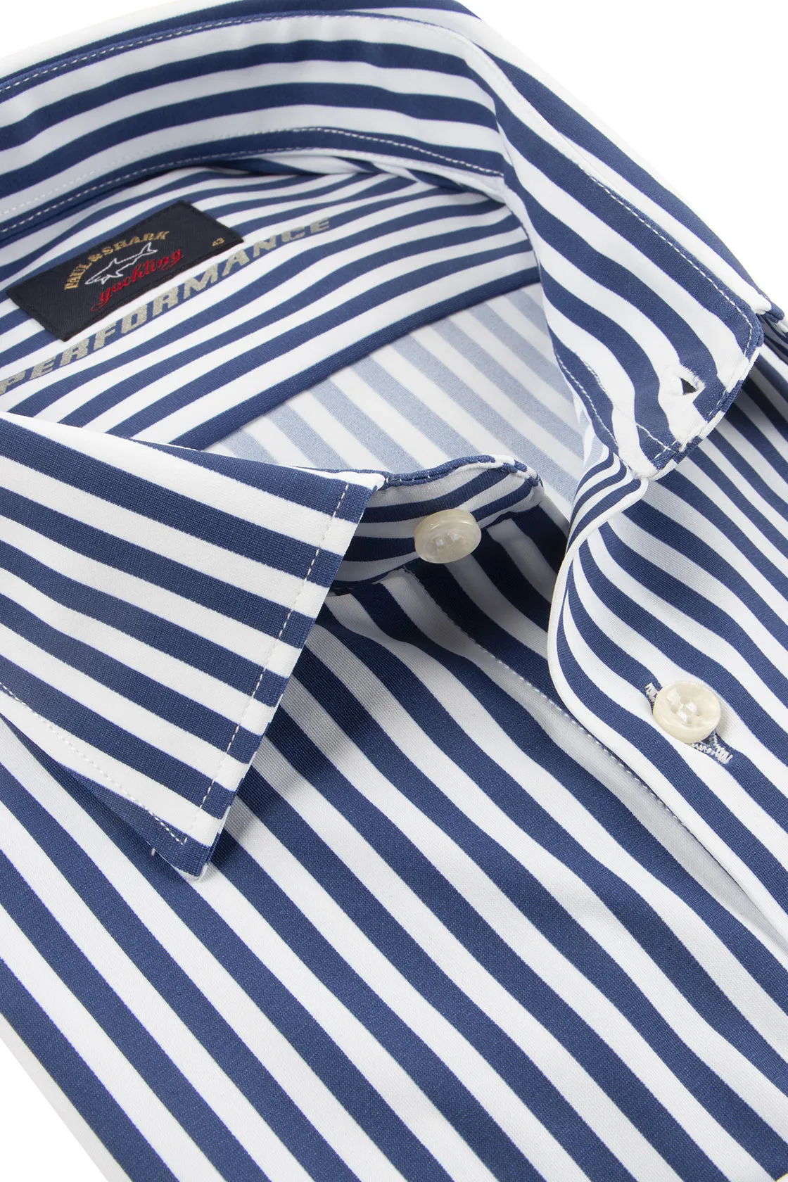 Paul & Shark Classic Stripe Shirt Blue