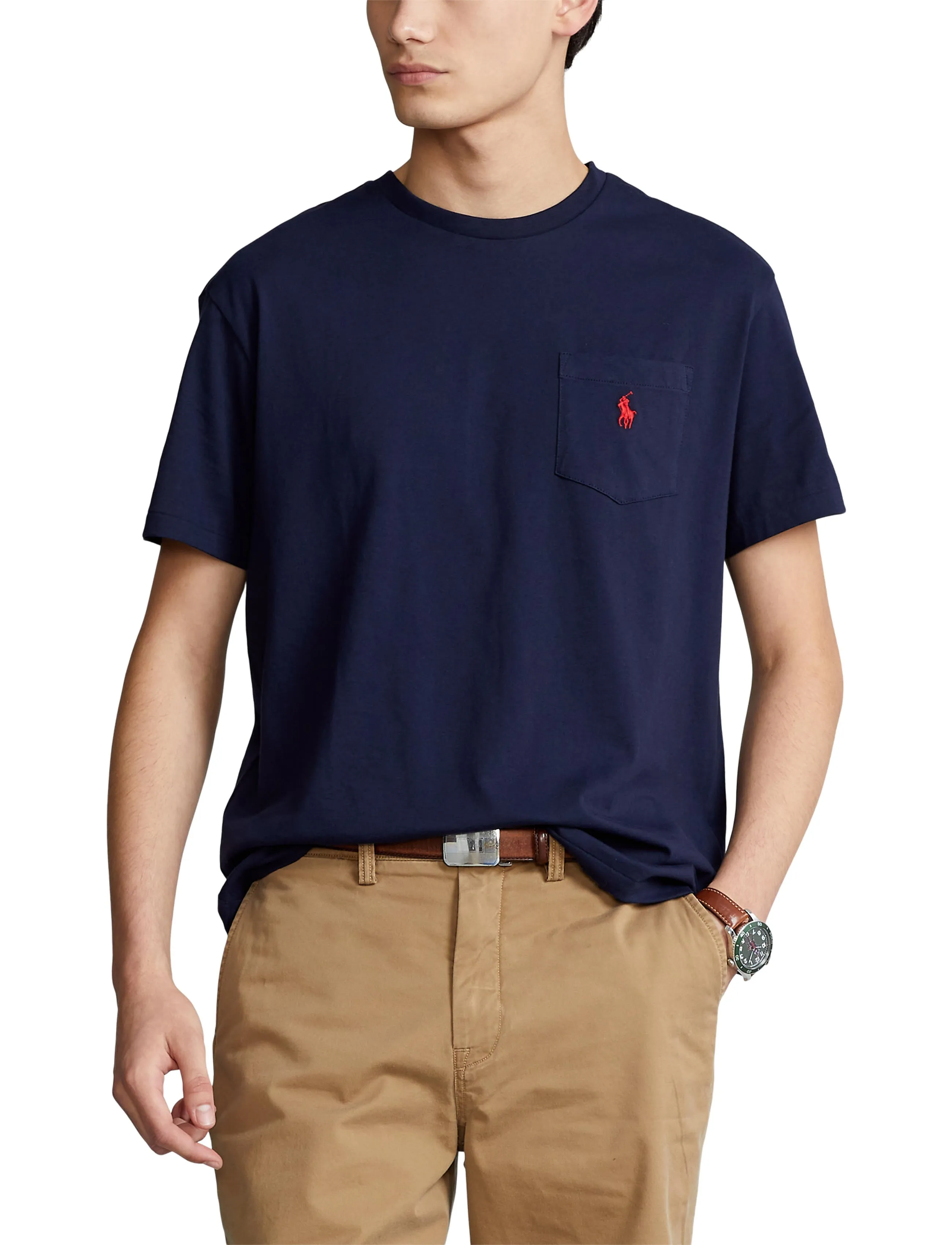 Polo Ralph Lauren Classic Fit Crew Neck Pocket Tee Ink