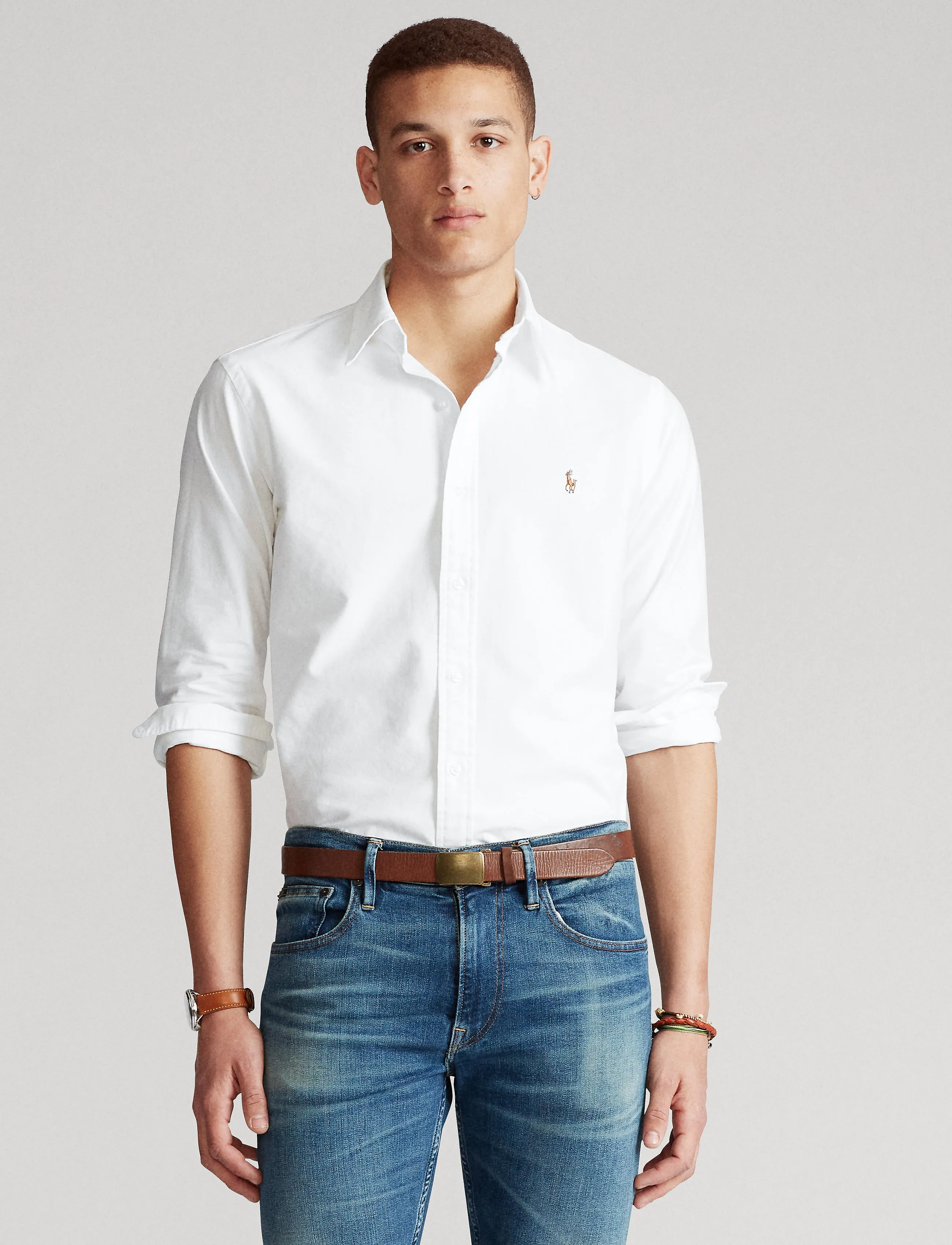 Polo Ralph Lauren Custom Fit Oxford Shirt White