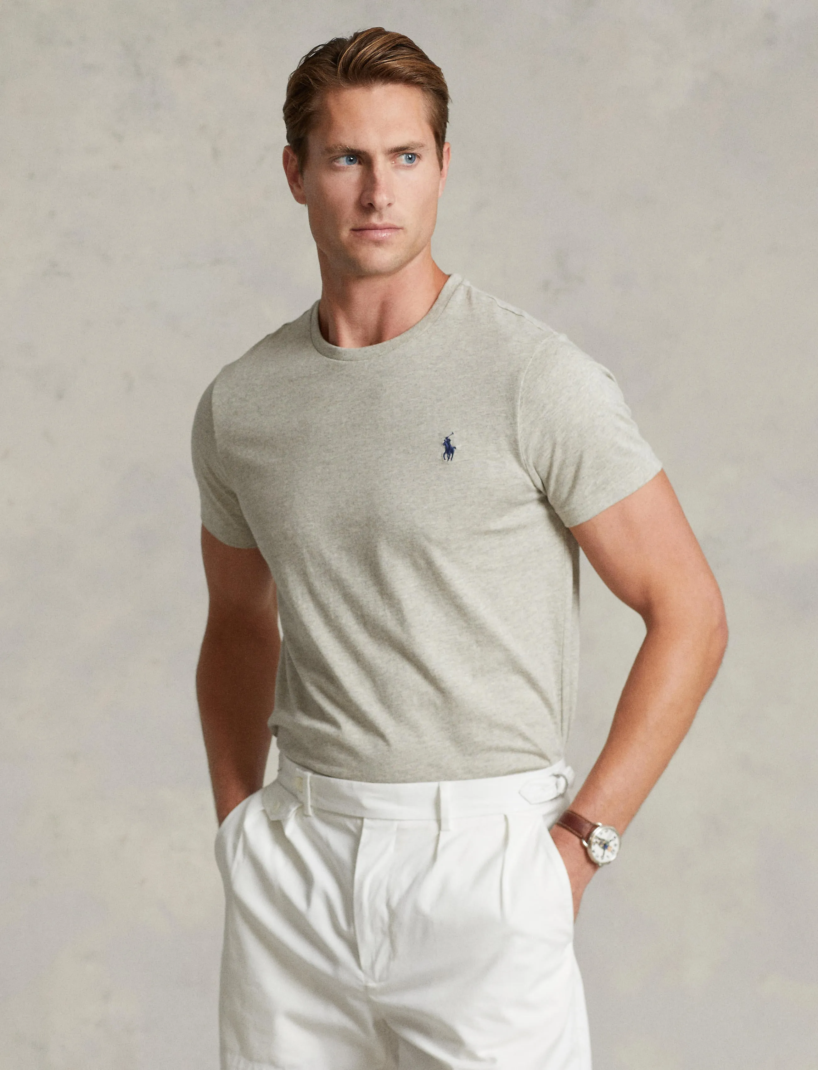 Polo Ralph Lauren Custom Slim Tee Grey