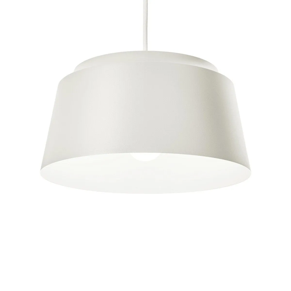 Puik Groove Pendant Small, White