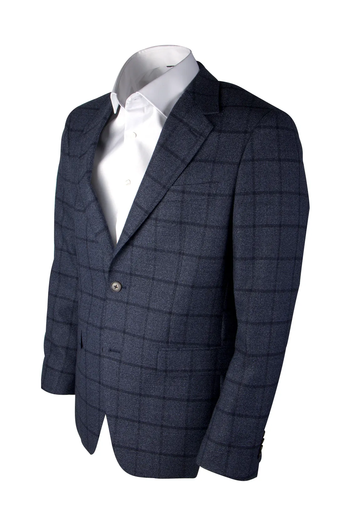 Routleys NPL Check Sports Coat Blue