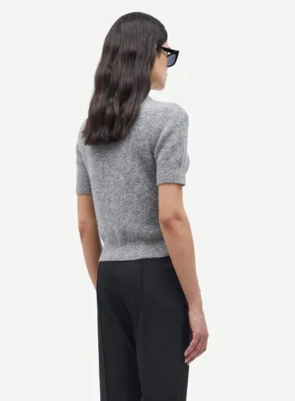 SANOURA CARDIGAN GREY STRIPE  - SAMSOE