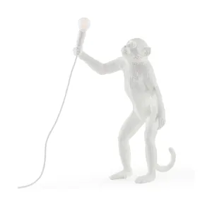 Seletti Monkey Indoor Lamp White, Standing